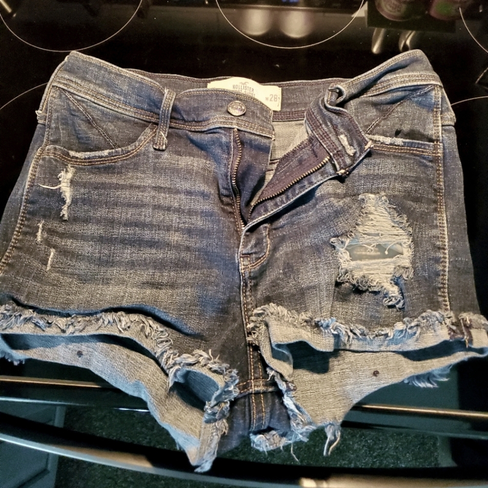Hollister jean shorts